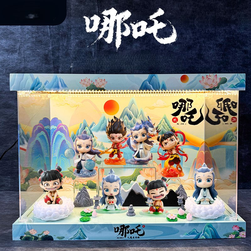 Nezha Mythical Display Box – LED Diorama Collector Case (Limited Fantasy Edition)