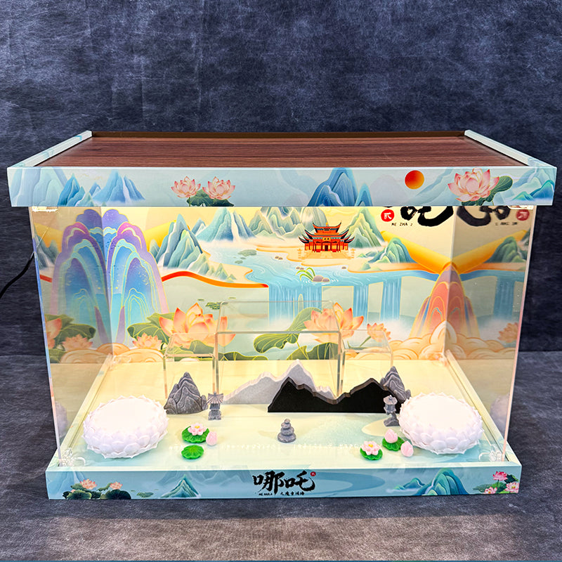 Nezha Mythical Display Box – LED Diorama Collector Case (Limited Fantasy Edition)