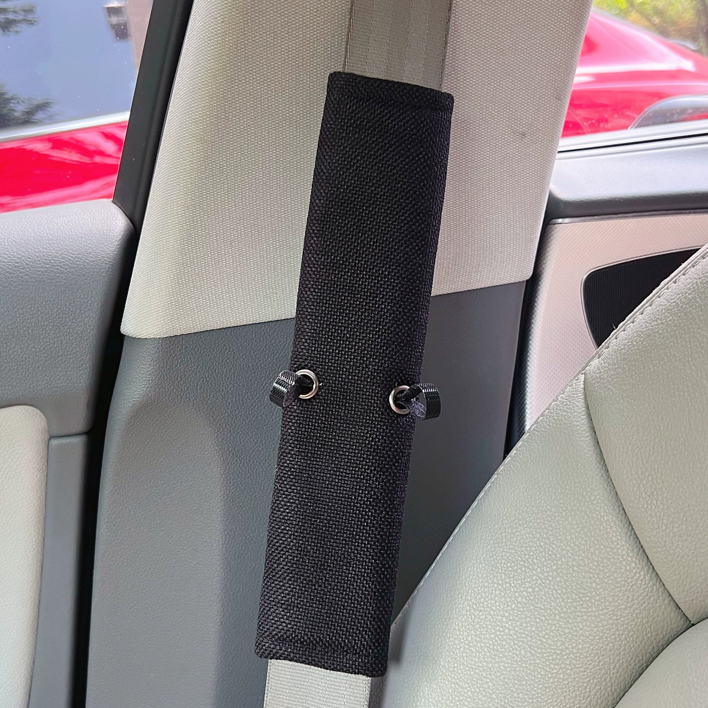 Fluffy Car Shoulder Pad – Bunny Ears Plush Edition