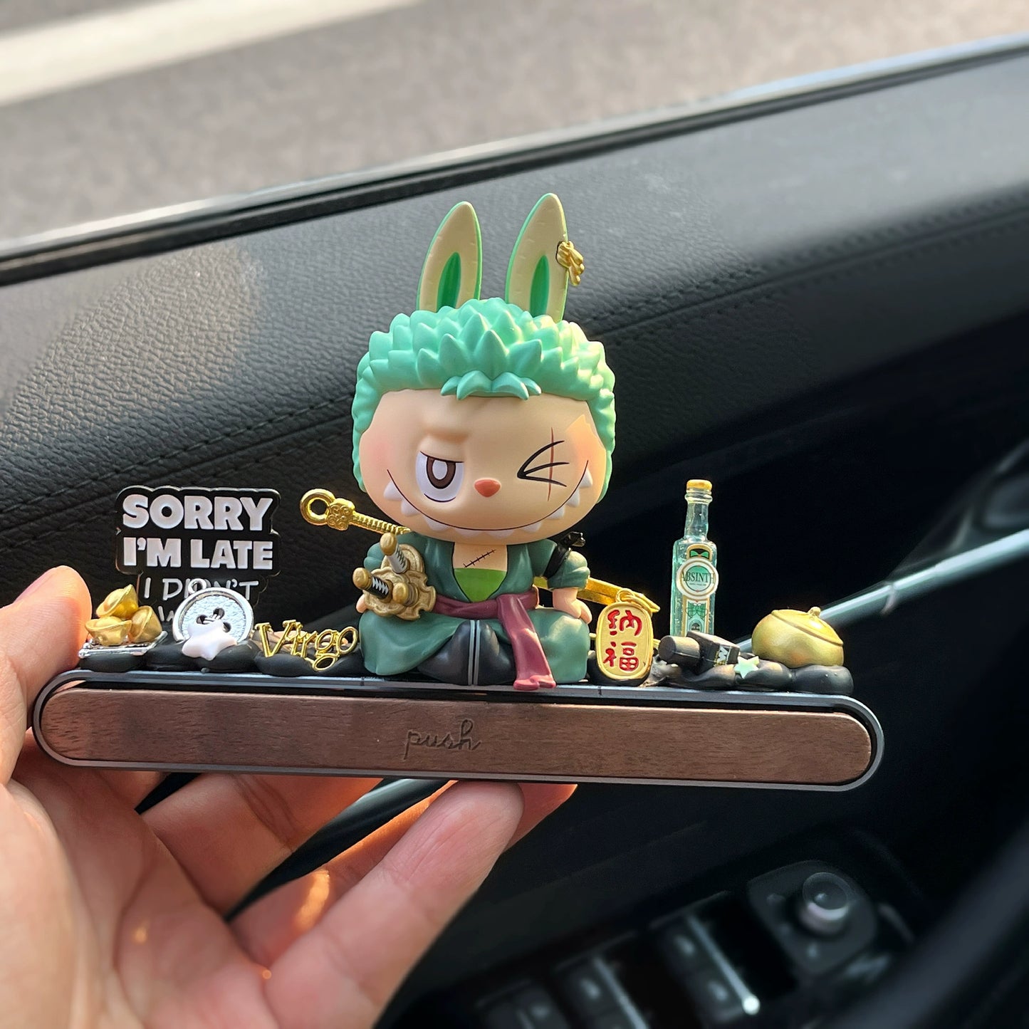 one piece inspired bunny figurine