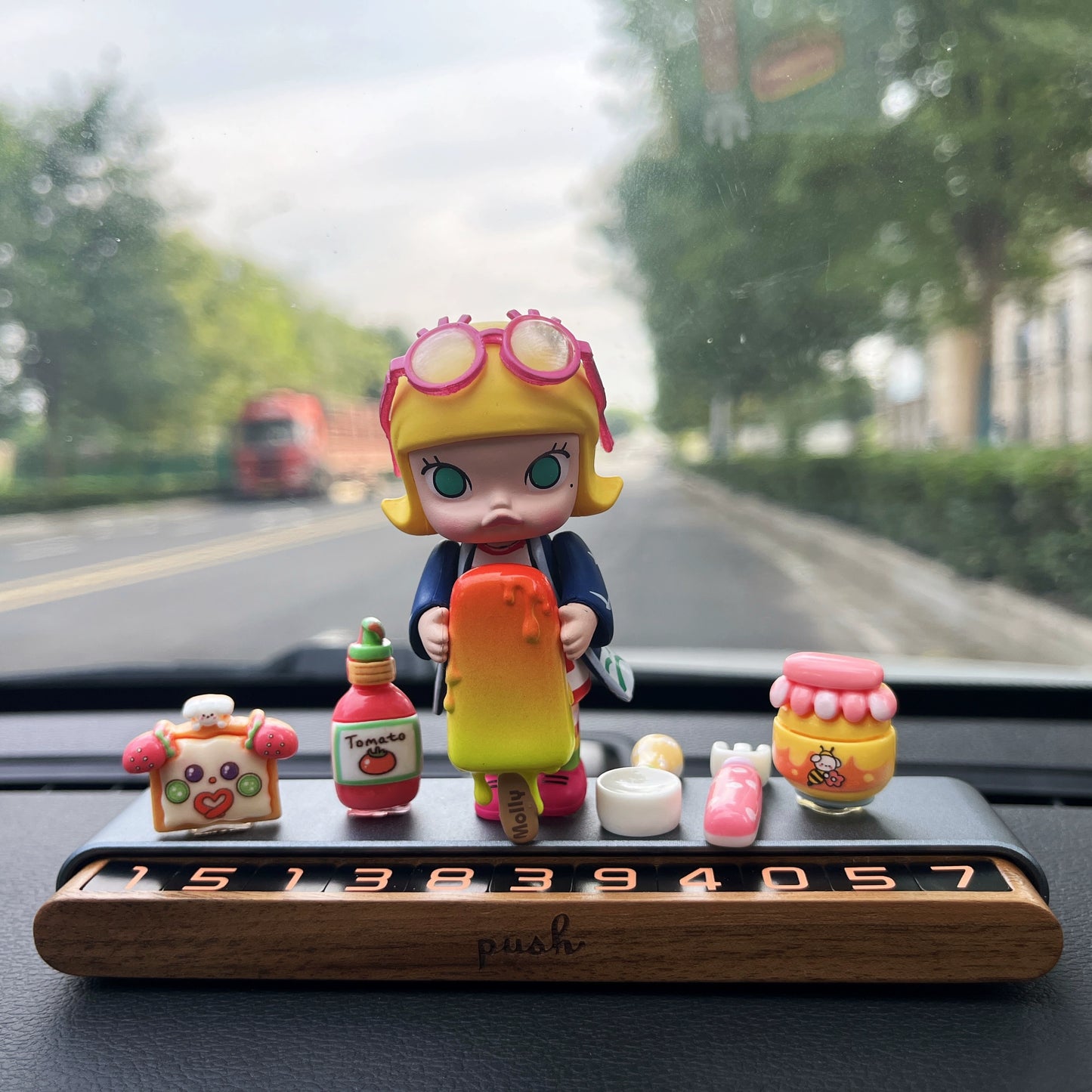 MelliePop™ Ice Cream Girl Dashboard Ornament