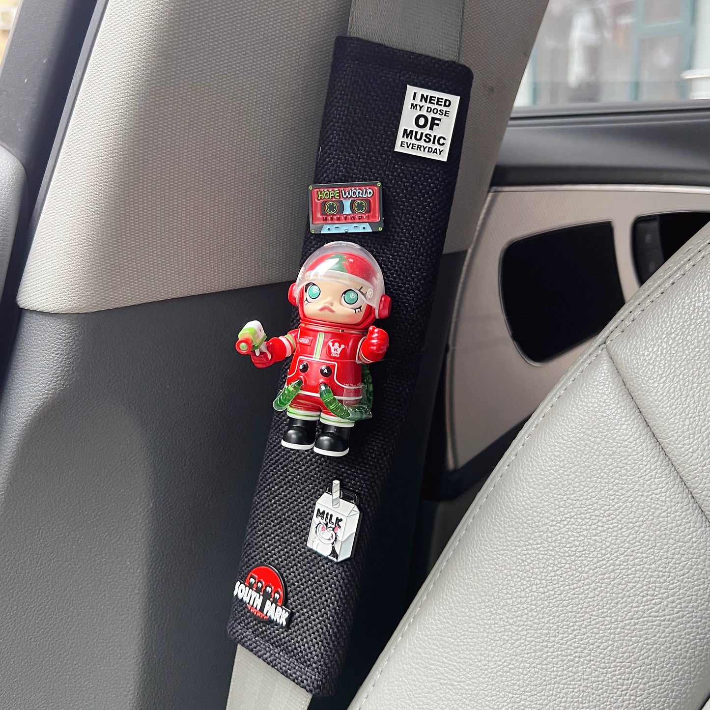 Molly Astronaut Car Seat Belt Cover