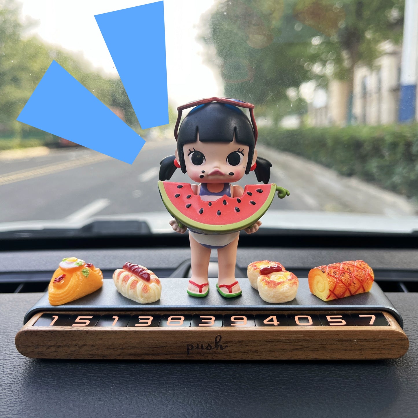 MelliePop™ Ice Cream Girl Dashboard Ornament