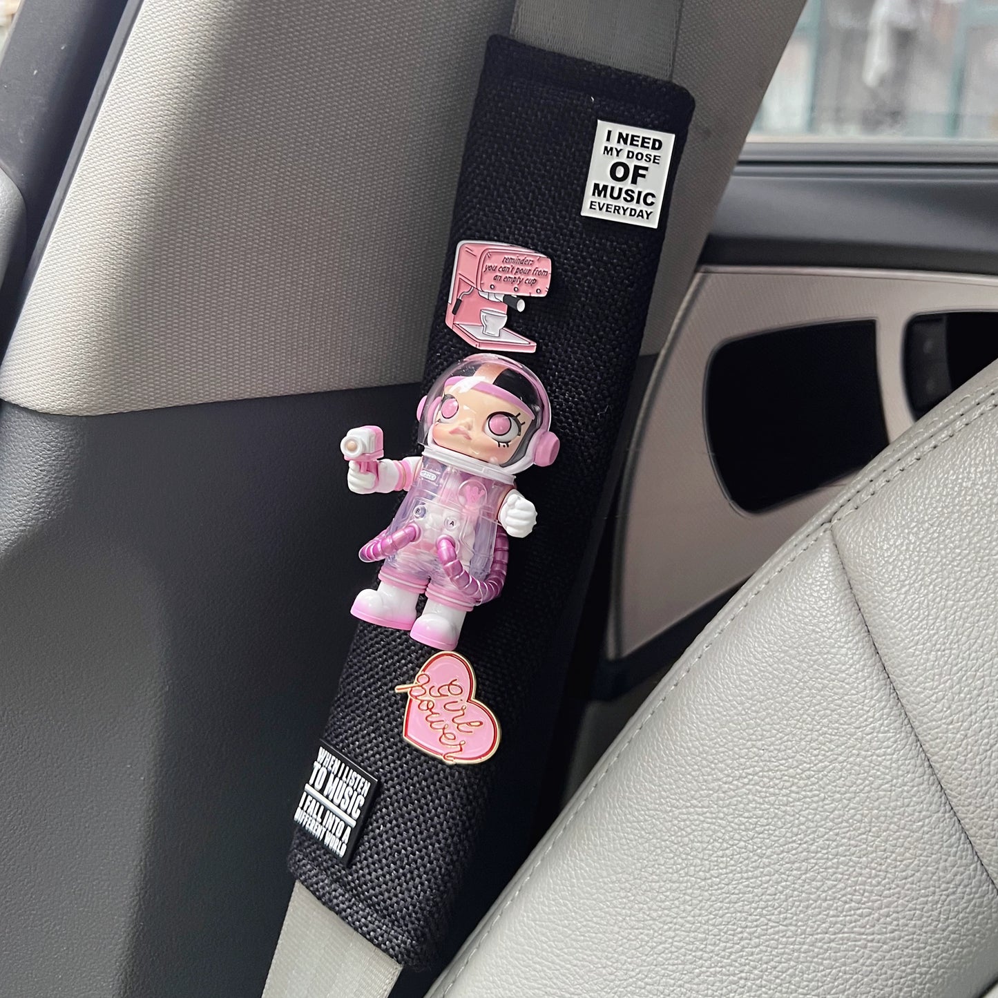 Molly Astronaut Car Seat Belt Cover
