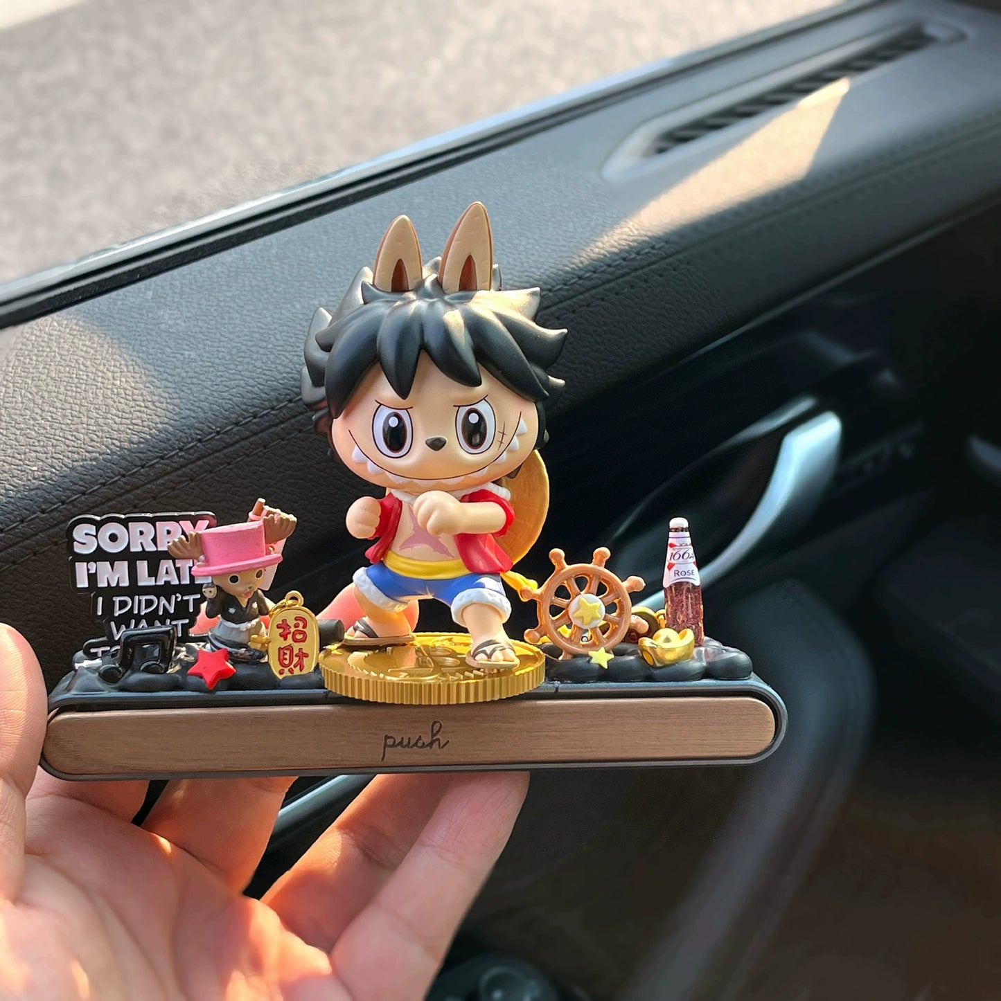one piece inspired bunny figurine