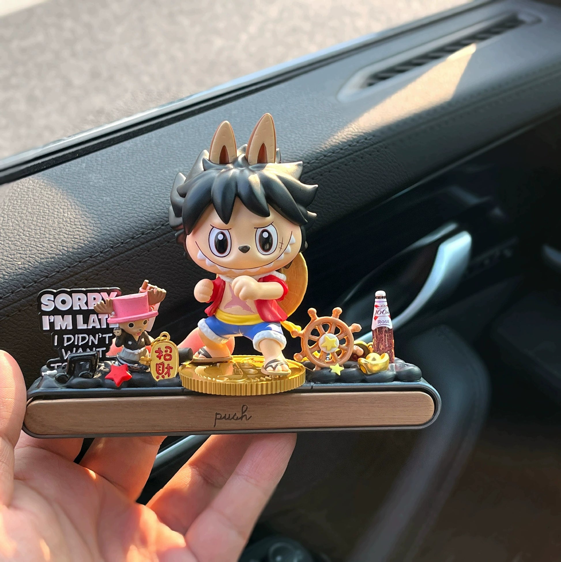 one piece inspired bunny figurine
