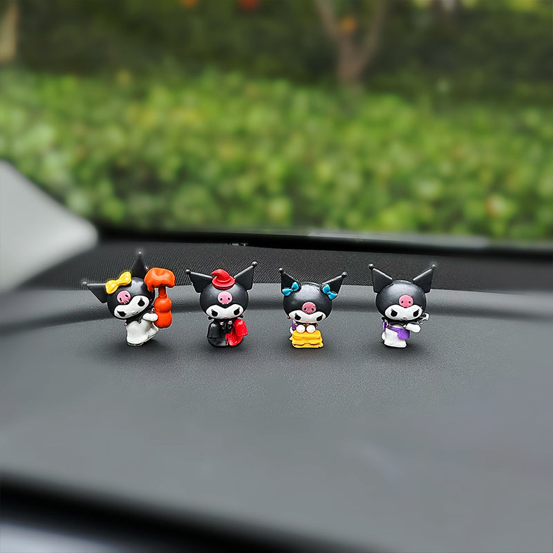 Mini Kuromi & Melody Dashboard Figurines