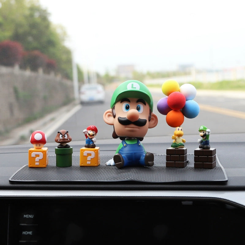 Super Mario Dashboard Figurine Set