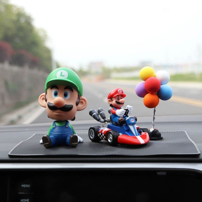 Super Mario Dashboard Figurine Set
