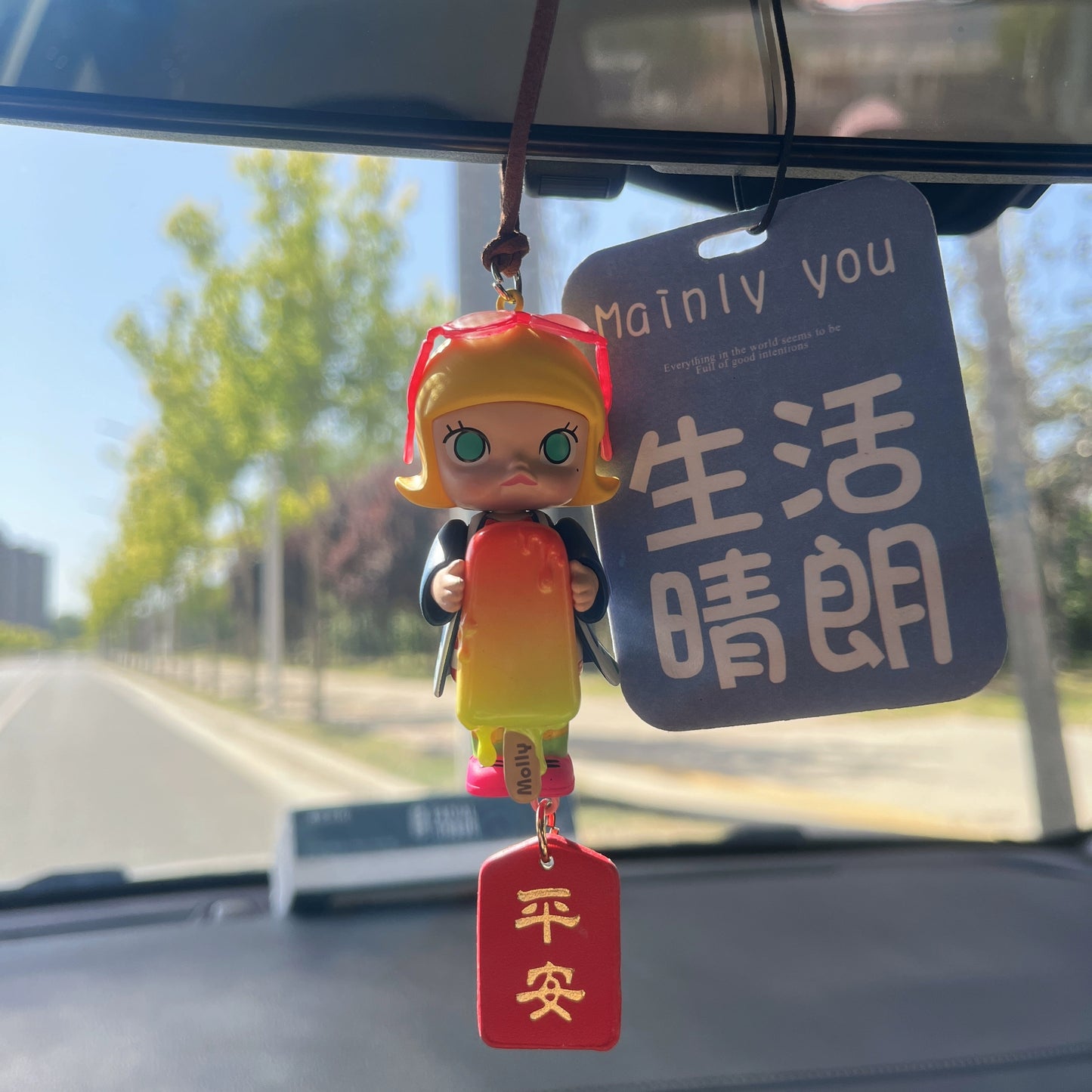 Mollyly Charm Rearview Mirror Ornament