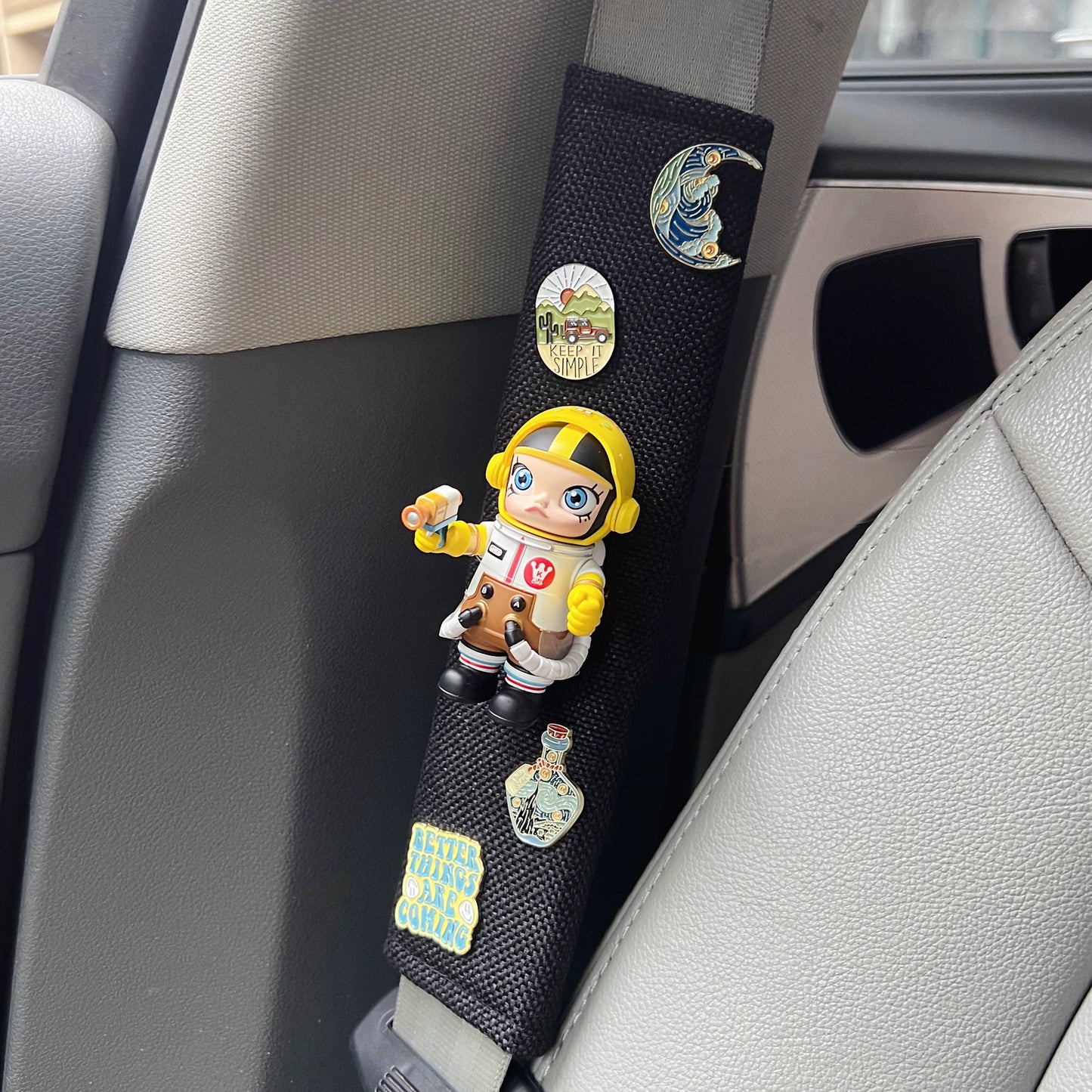 Molly Astronaut Car Seat Belt Cover