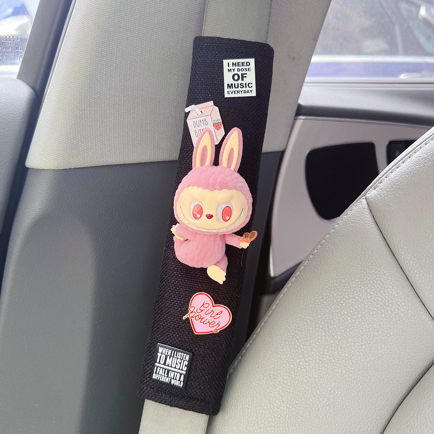 Cute Bunny Plush Seat Belt Cover