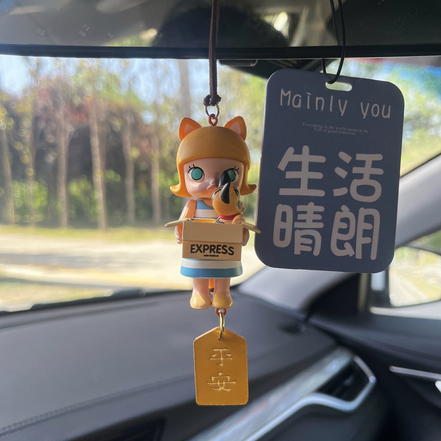 Mollyly Charm Rearview Mirror Ornament