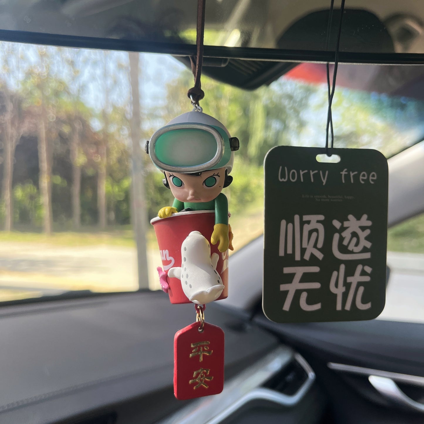 Mollyly Charm Rearview Mirror Ornament