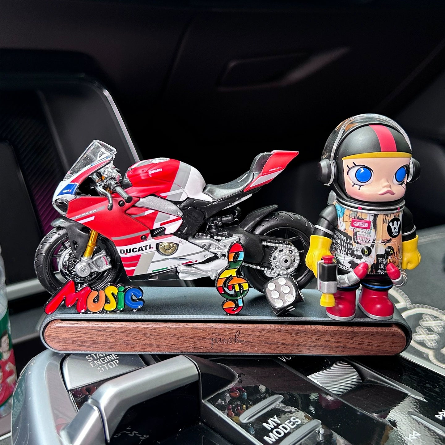 Ducati with M011y Dashboard Ornament
