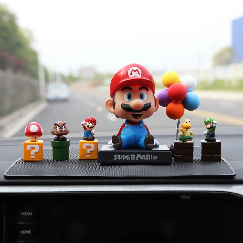 Super Mario Dashboard Figurine Set