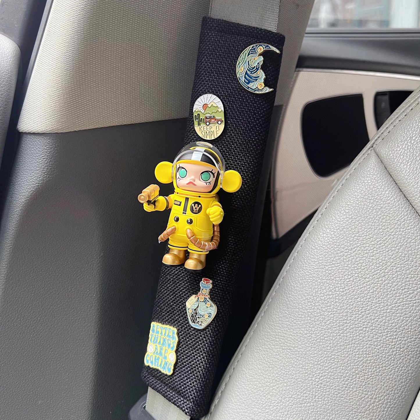 Molly Astronaut Car Seat Belt Cover