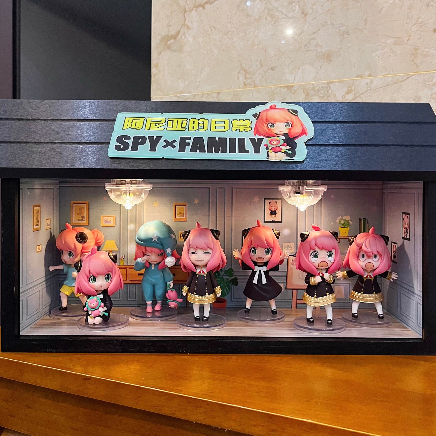 Mini Pink Hair Girl Display Box