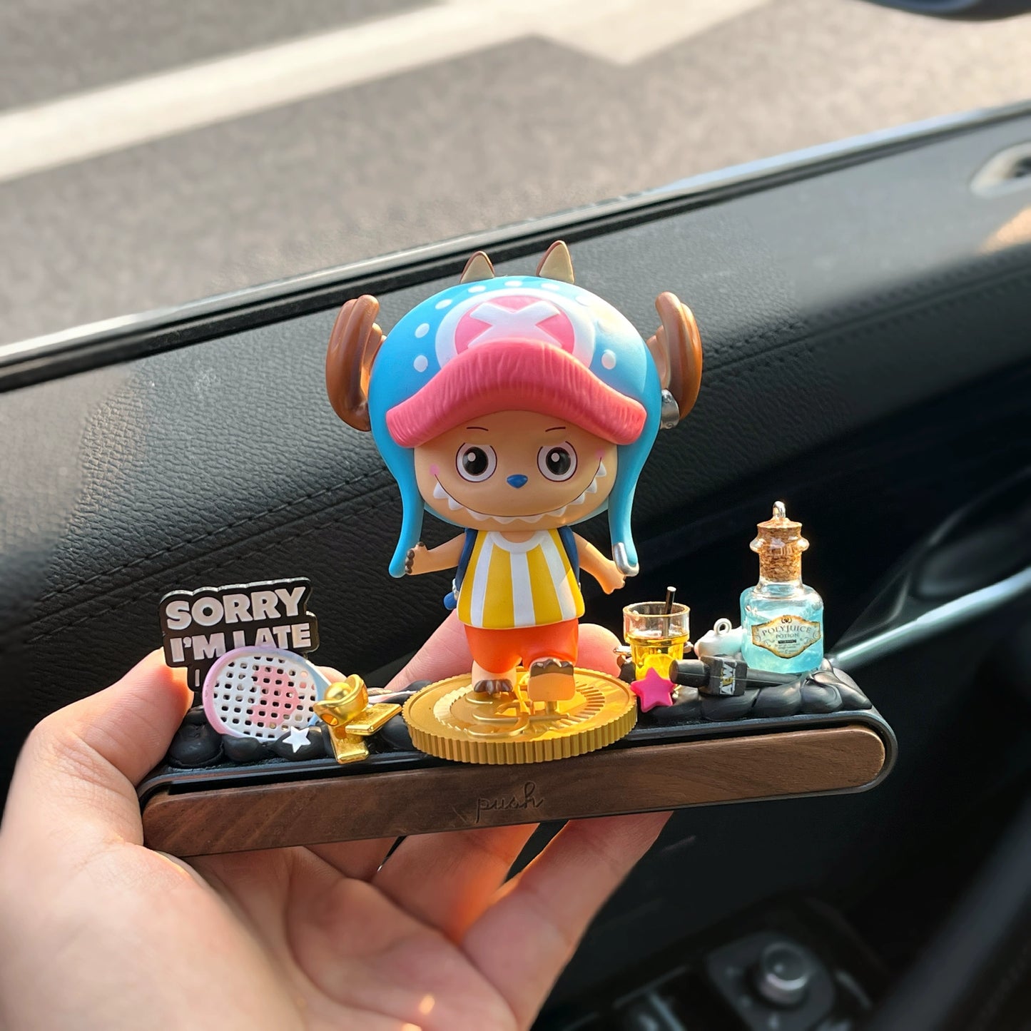 one piece inspired bunny figurine