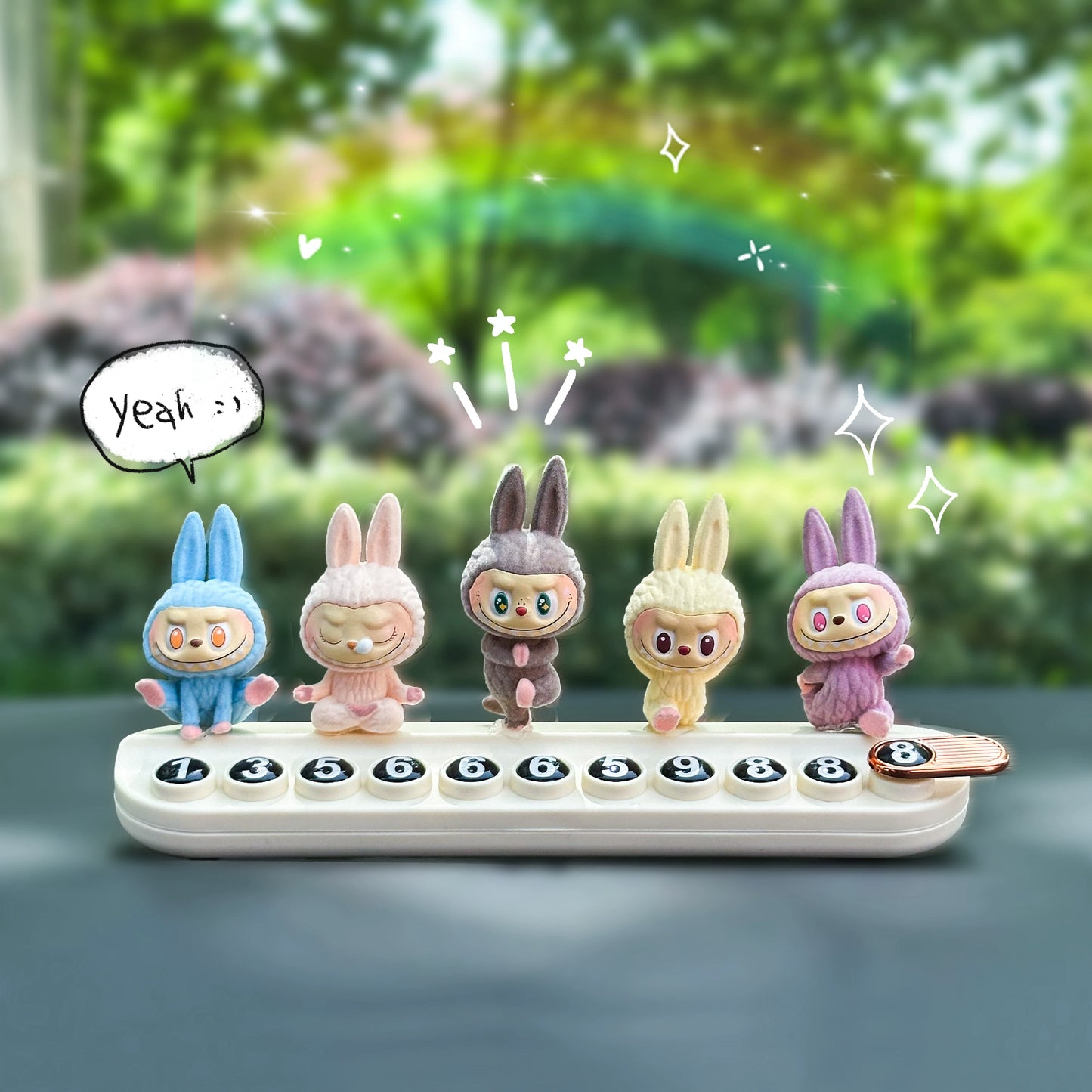 Cute Bunny Dashboard Ornament