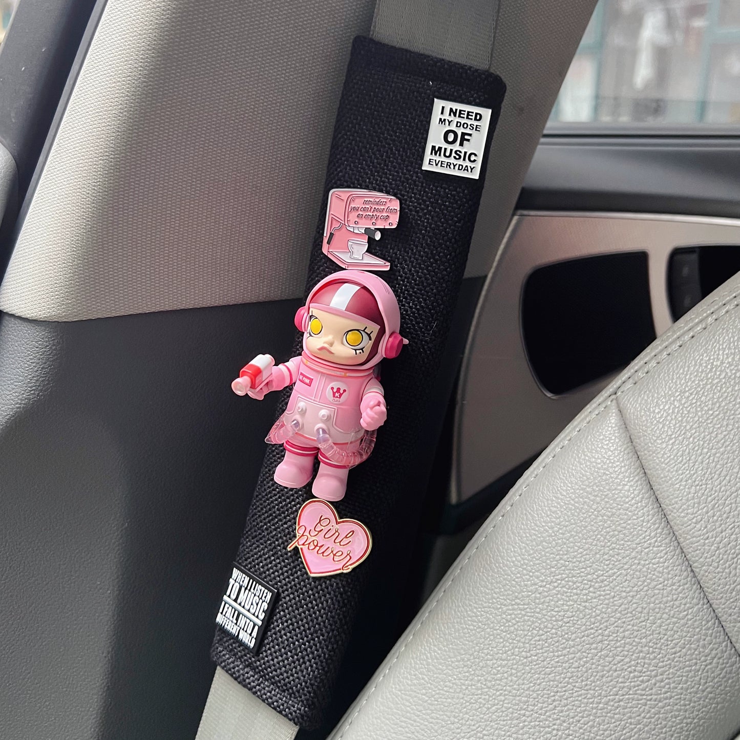 Molly Astronaut Car Seat Belt Cover