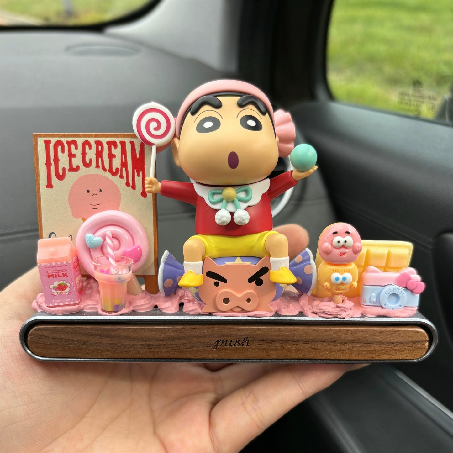 Crayon Shin-Chan Lazy Summer Dashboard Ornament