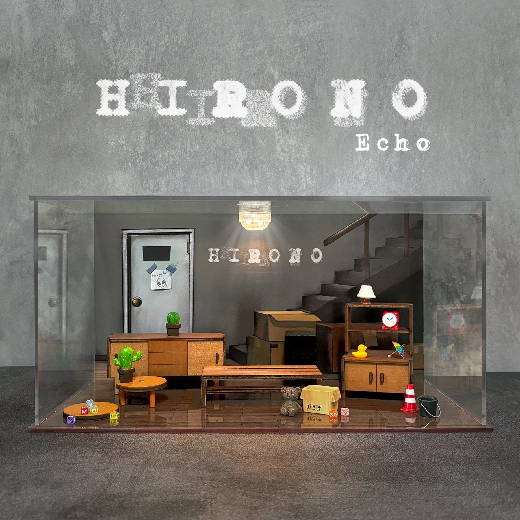 POPMART Bubble Mart Ono Hirono Echo Series Figure Blind Box Scene Display Box Trendy Toy Ornaments
