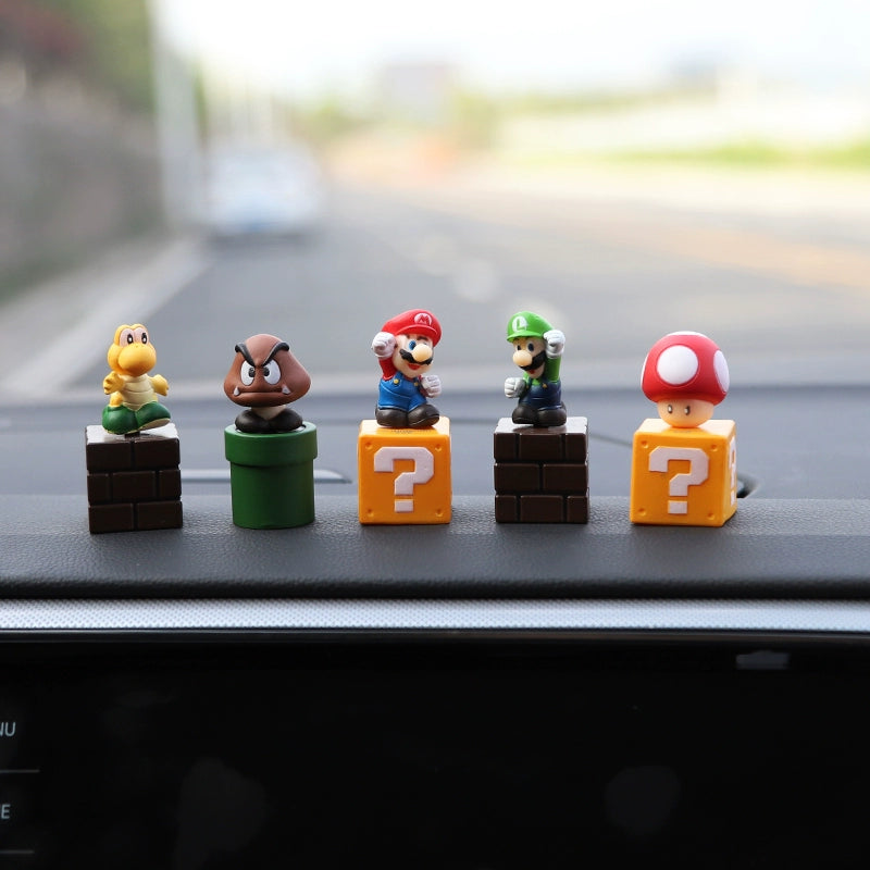 Super Mario Dashboard Figurine Set