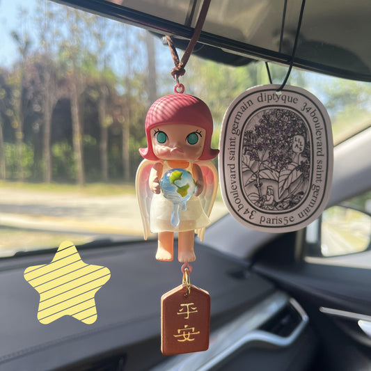 Mollyly Charm Rearview Mirror Ornament