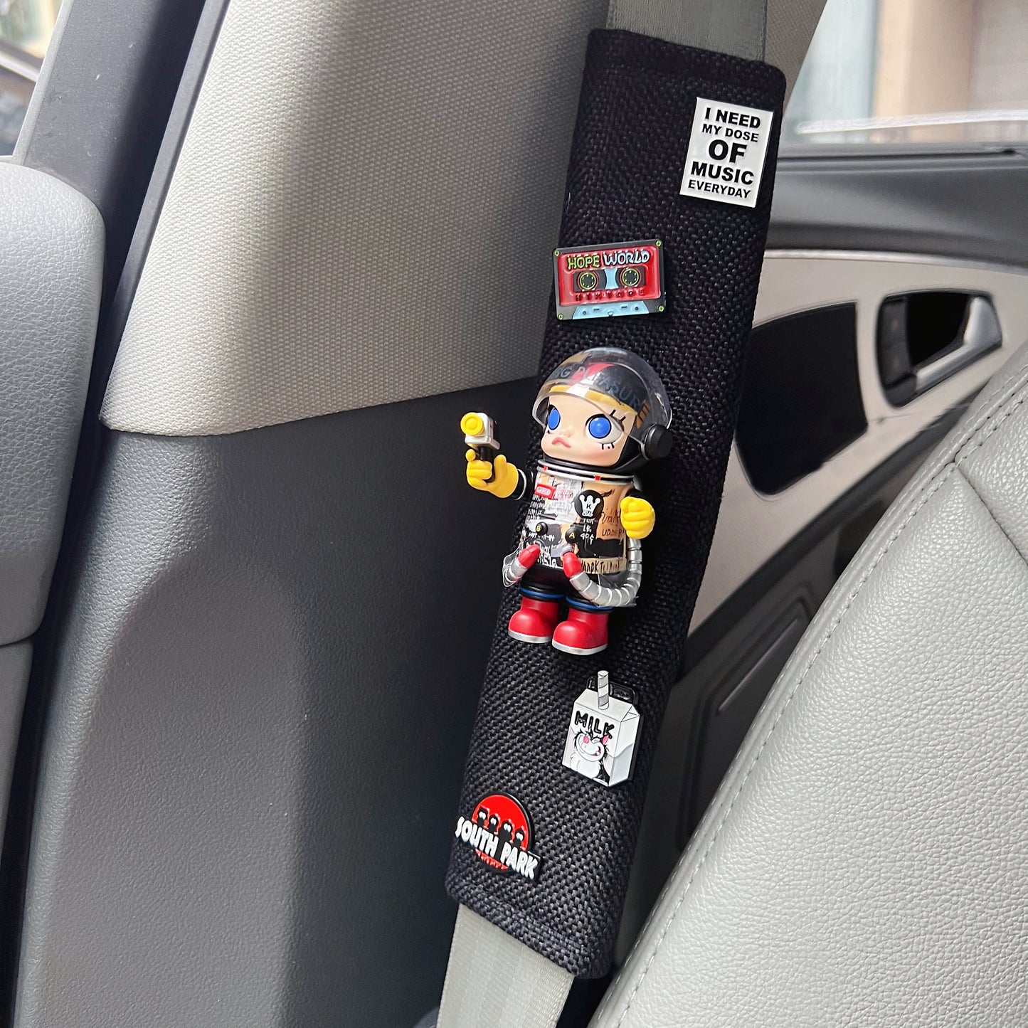 Molly Astronaut Car Seat Belt Cover