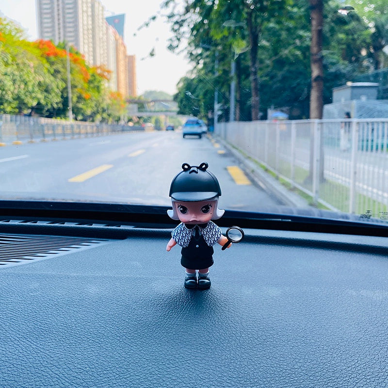 Detective Tail Doll Dashboard Figures