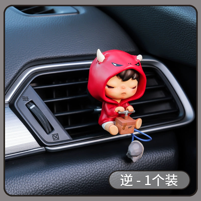 Sleepy Devil Boy Car Air Vent Diffuser