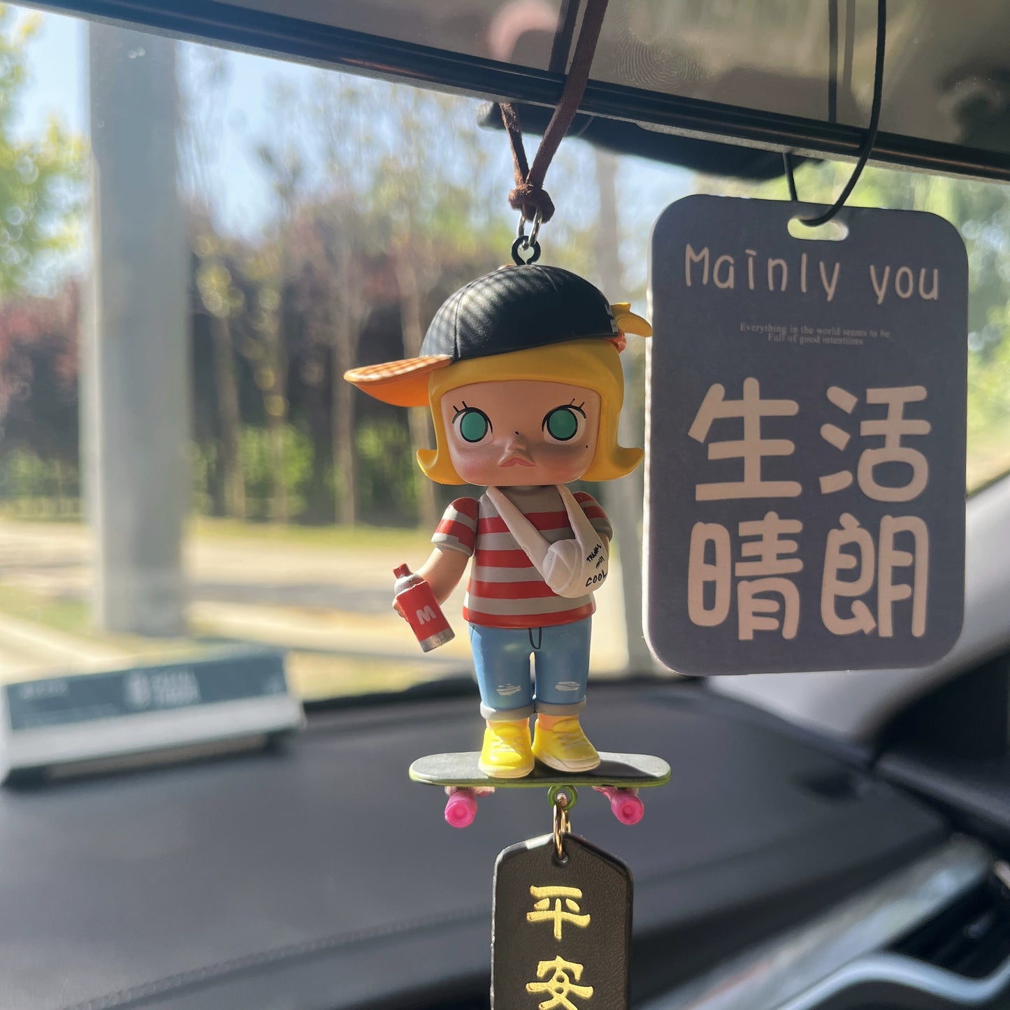 Mollyly Charm Rearview Mirror Ornament