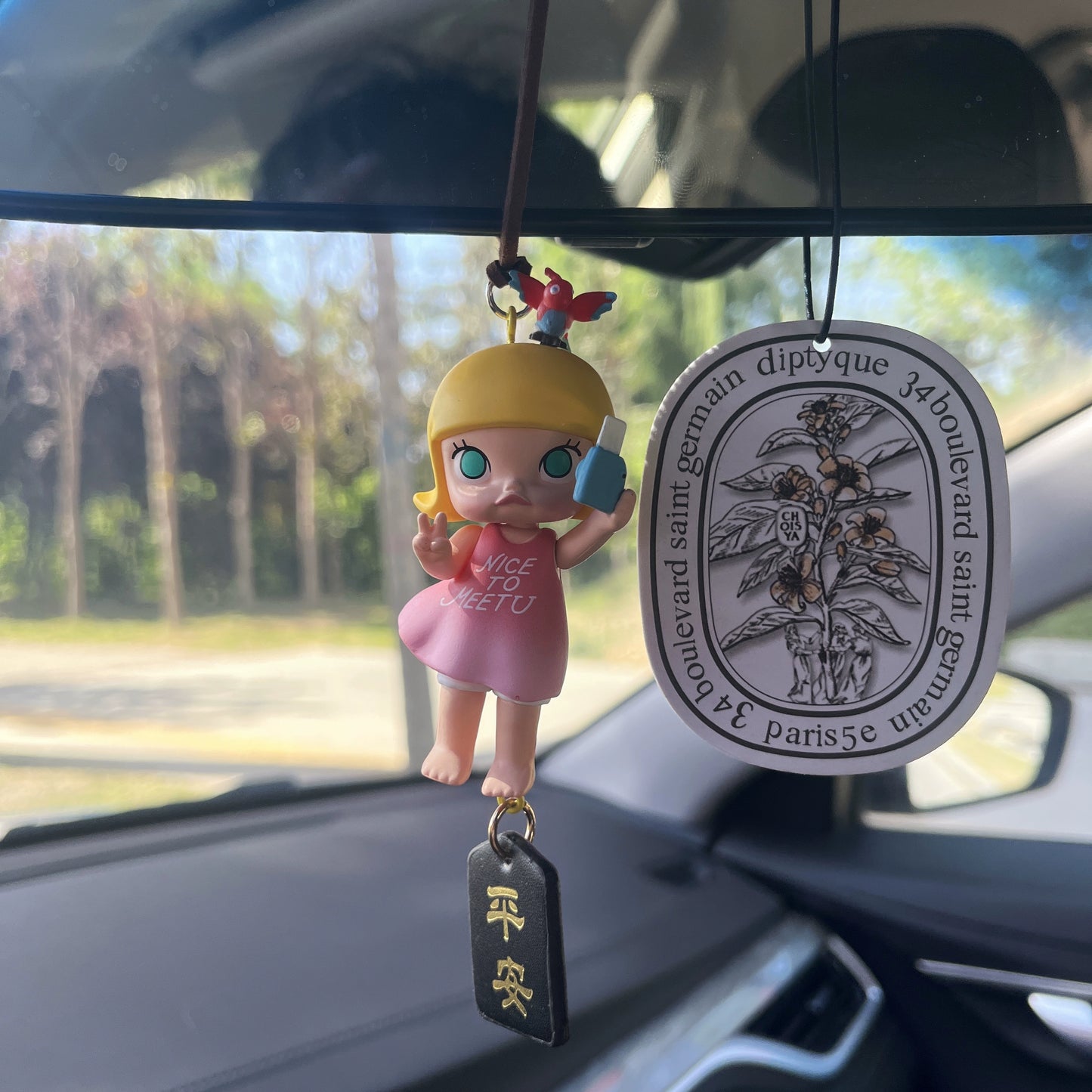 Mollyly Charm Rearview Mirror Ornament
