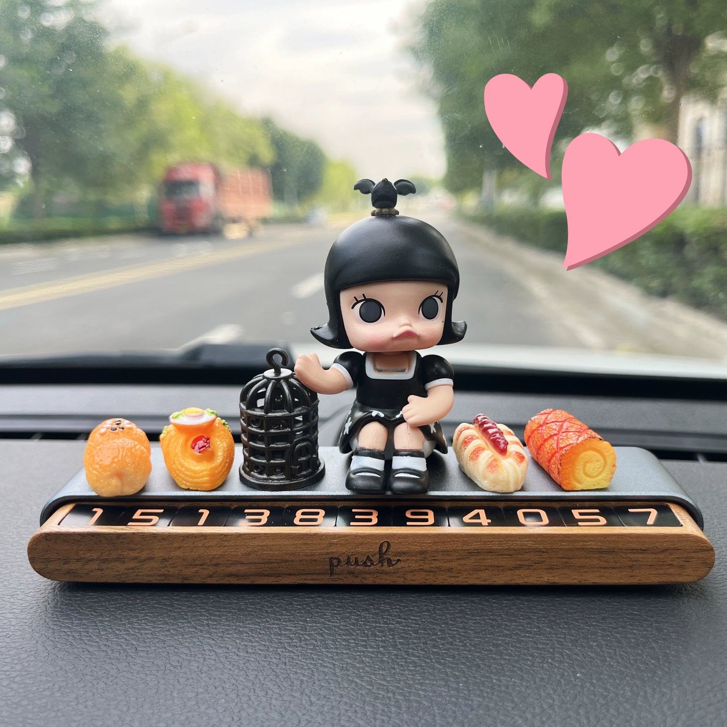 MelliePop™ Ice Cream Girl Dashboard Ornament