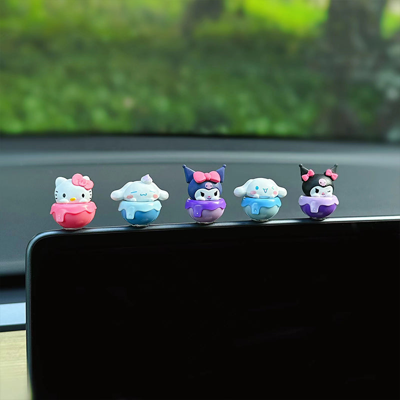 Mini Kuromi & Melody Dashboard Figurines
