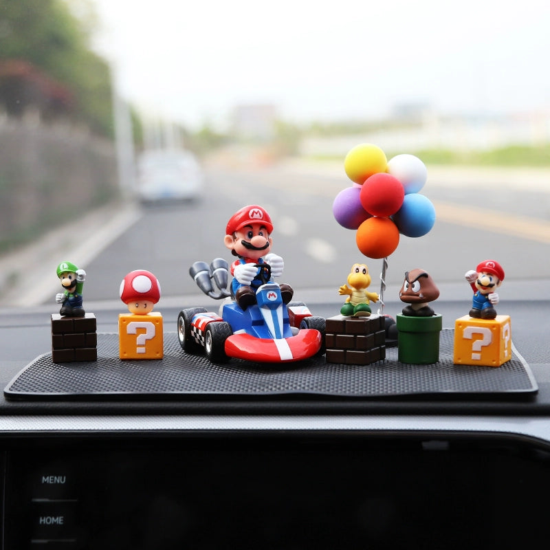Super Mario Dashboard Figurine Set
