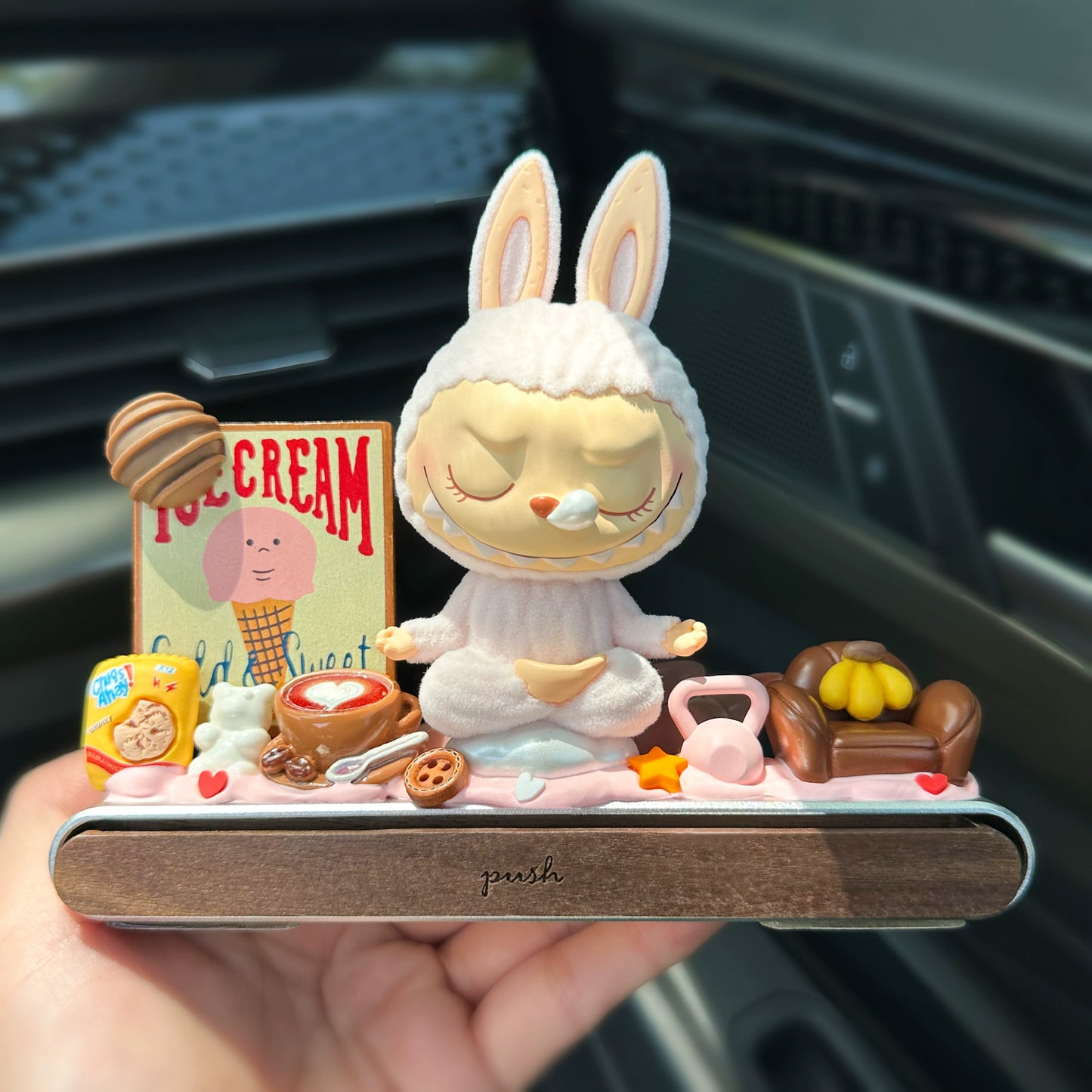 Cute Bunny Dashboard Ornament
