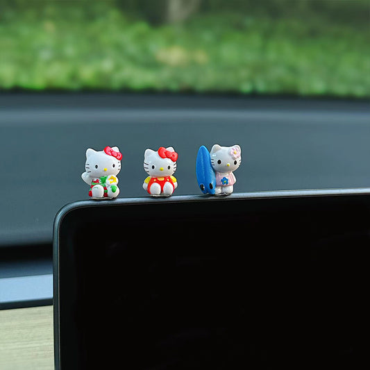 Cute hello kitty Mini Dashboard Accessories