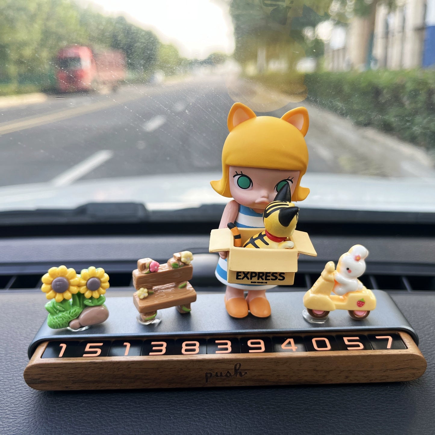 MelliePop™ Ice Cream Girl Dashboard Ornament