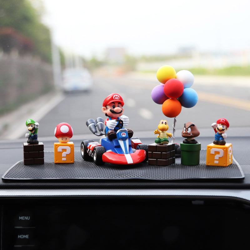 Super Mario Dashboard Figurine Set