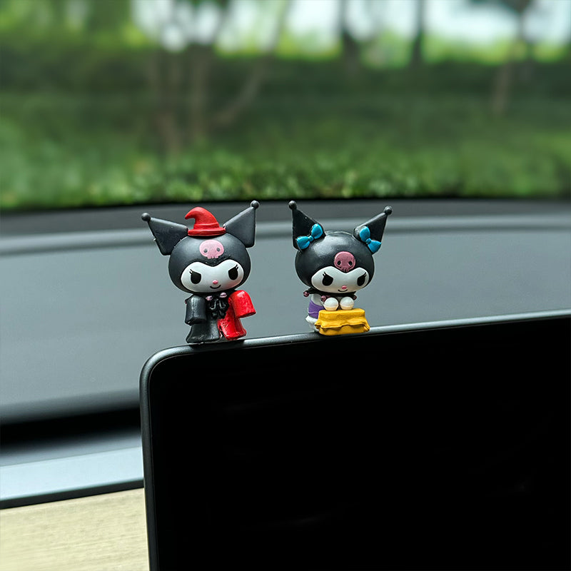 Mini Kuromi & Melody Dashboard Figurines