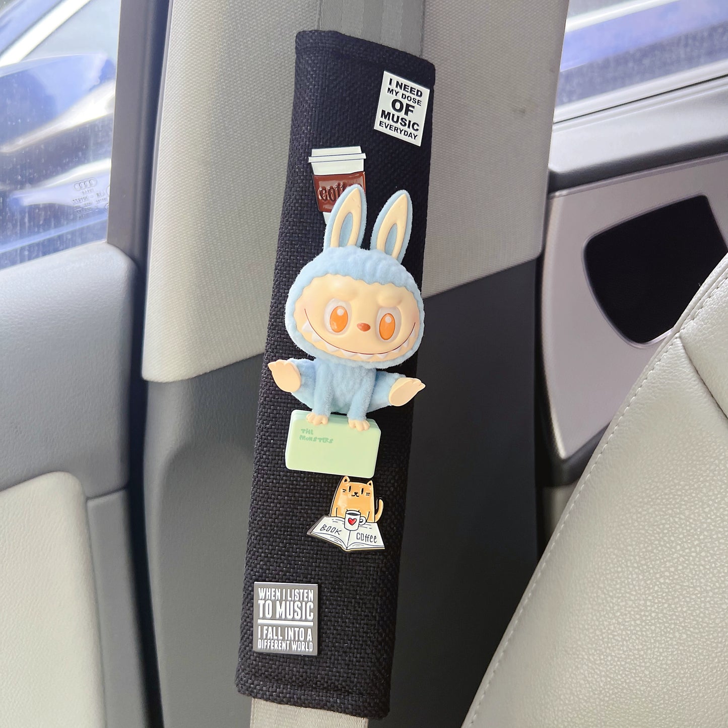 Cute Bunny Plush Seat Belt Cover