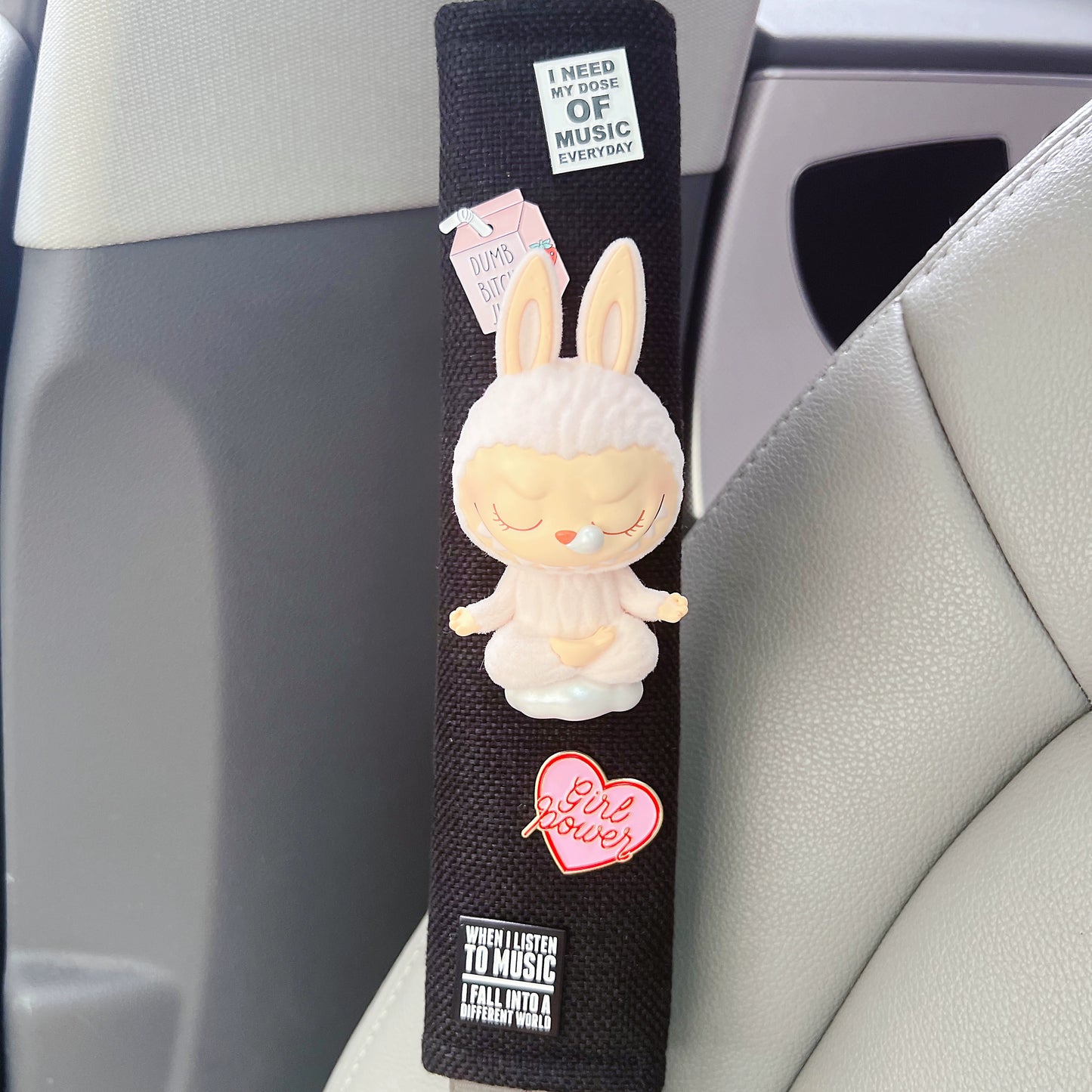 Cute Bunny Plush Seat Belt Cover