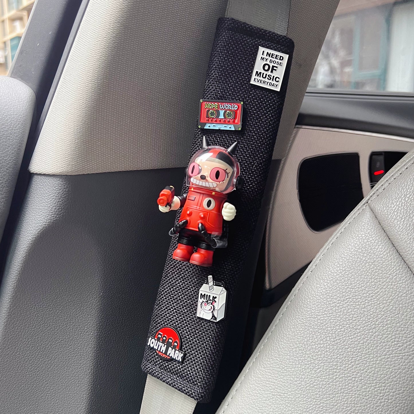 Molly Astronaut Car Seat Belt Cover