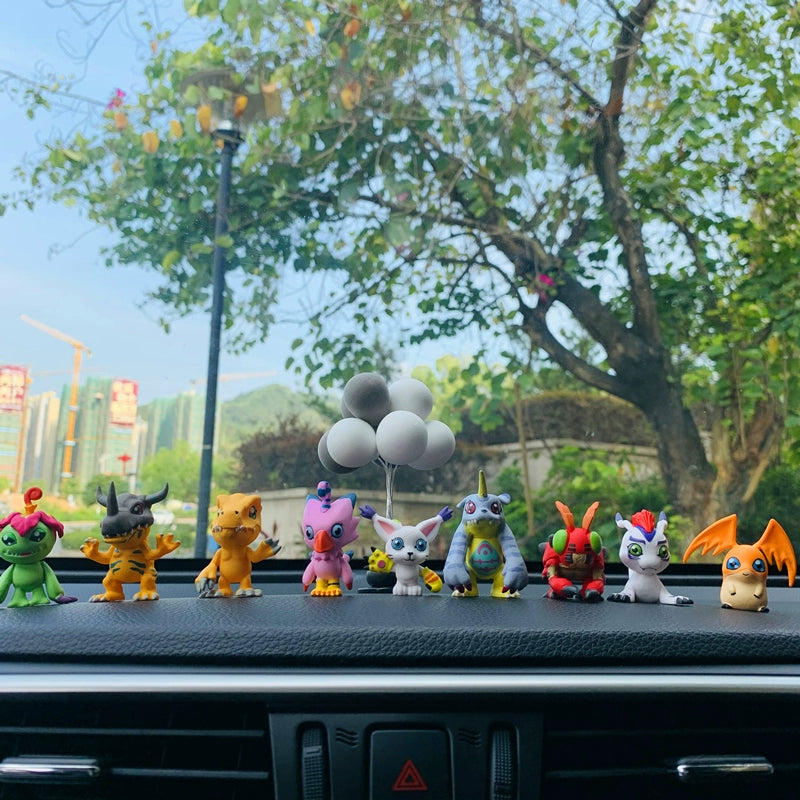 Digimon Dashboard Figures Set