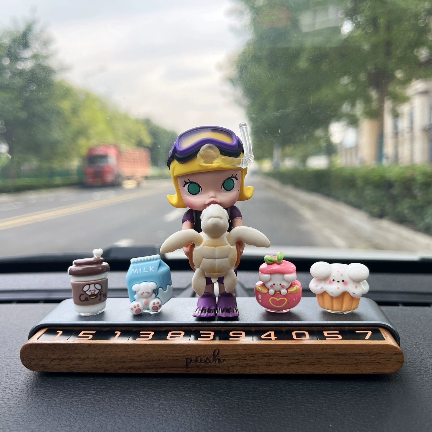 MelliePop™ Ice Cream Girl Dashboard Ornament