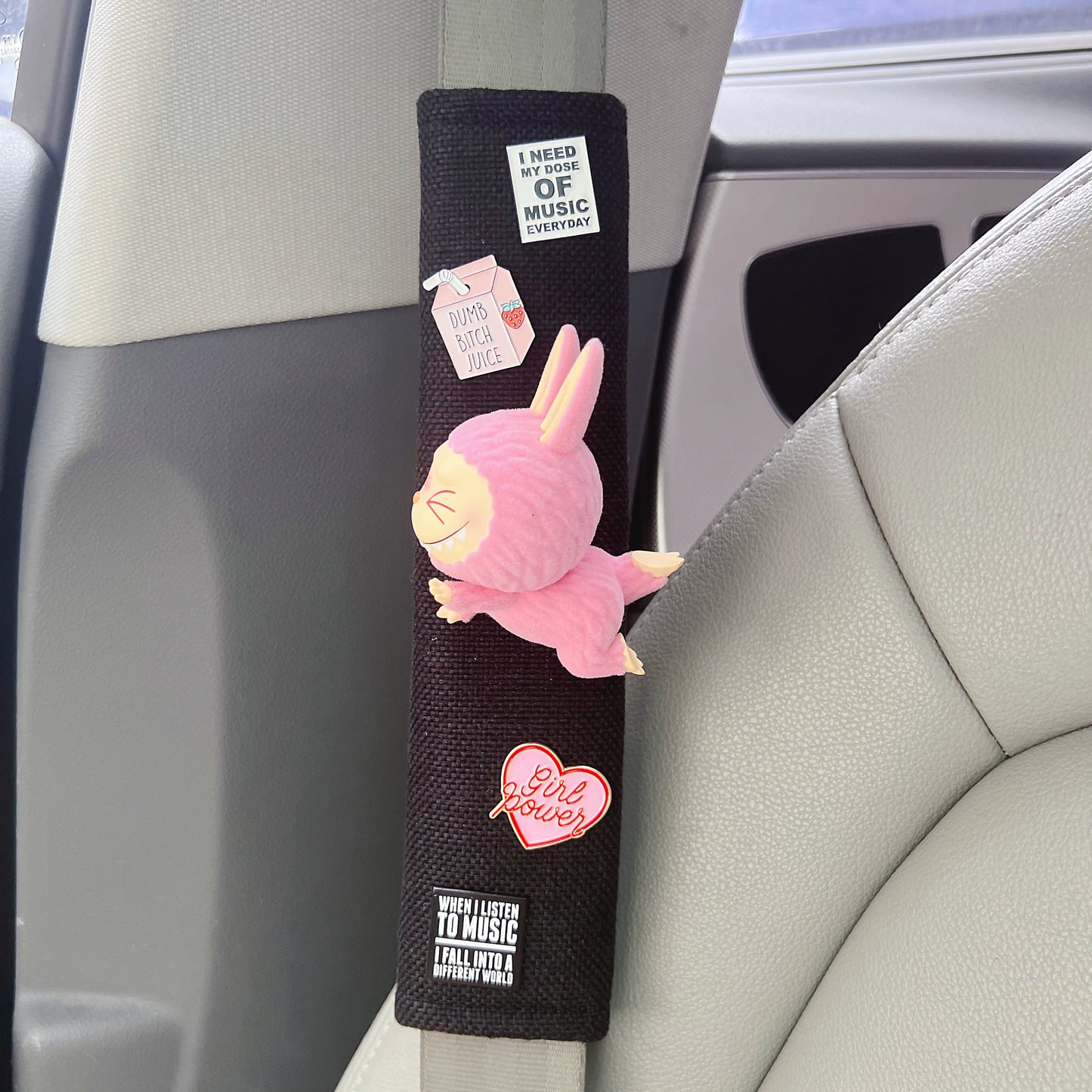 Cute Bunny Plush Seat Belt Cover