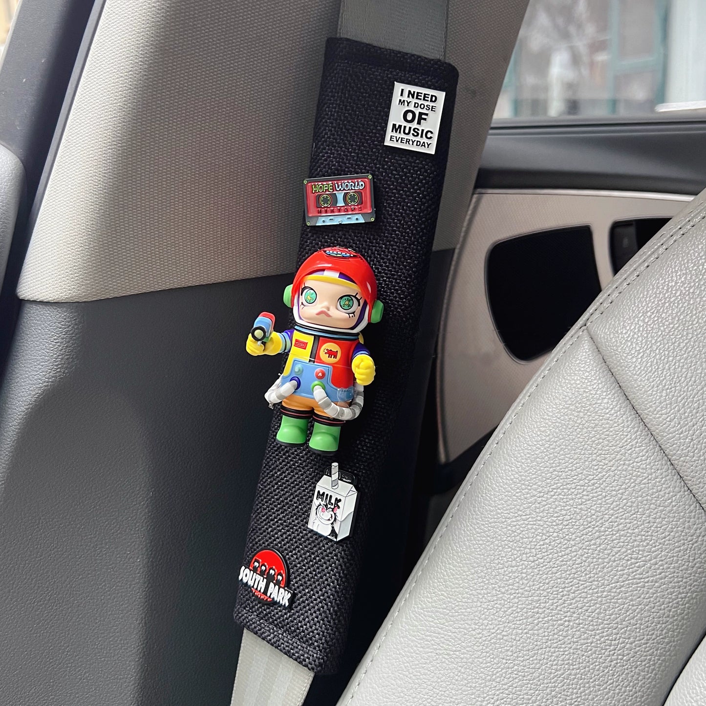 Molly Astronaut Car Seat Belt Cover