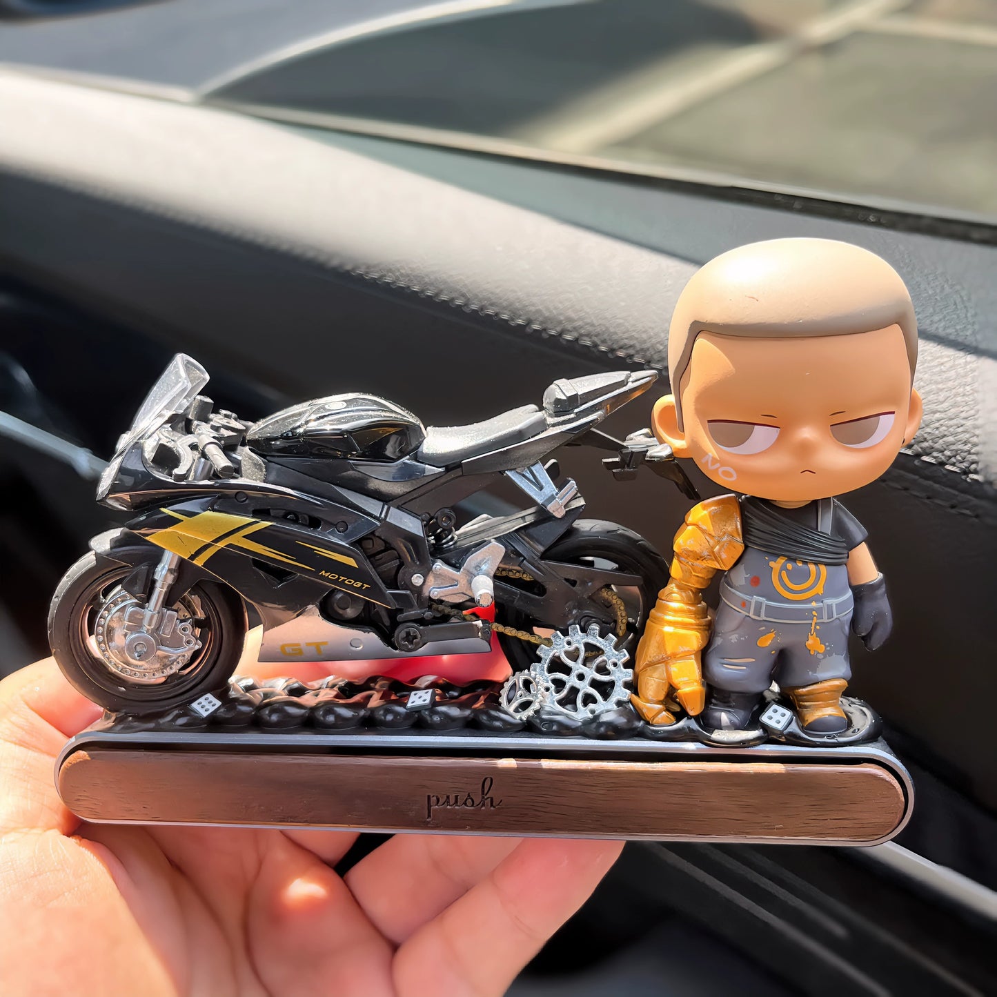Kubo-Style Boy™ Dashboard Decor